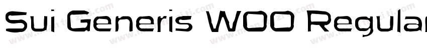 Sui Generis W00 Regular字体转换